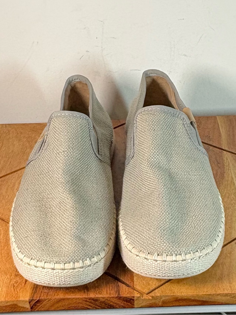 UGG Slip-On Loafers in Light Beige Canvas W8